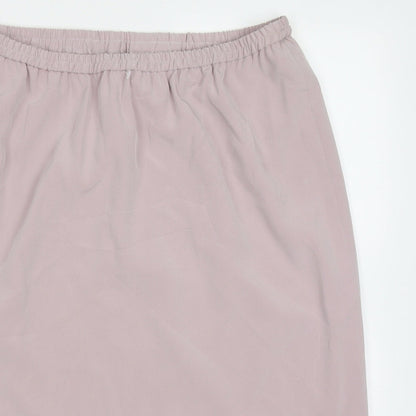 Frank Usher Womens Pink  Polyester A-Line Skirt Size 14