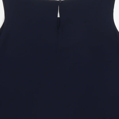 Womens UK Size M Zara Blue Basic Tank