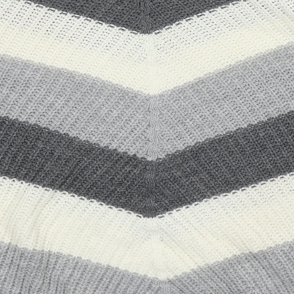 Womens UK Size L Cameo Grey Pullover Jumper