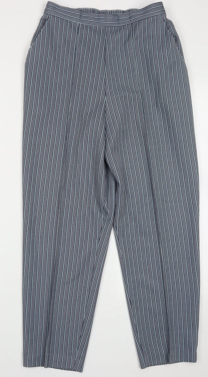 Womens UK Size 14 Marks and Spencer Regular Fit  Blue Trousers