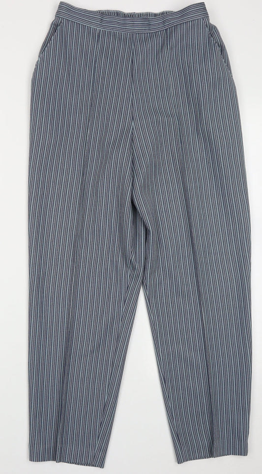 Womens UK Size 14 Marks and Spencer Regular Fit  Blue Trousers