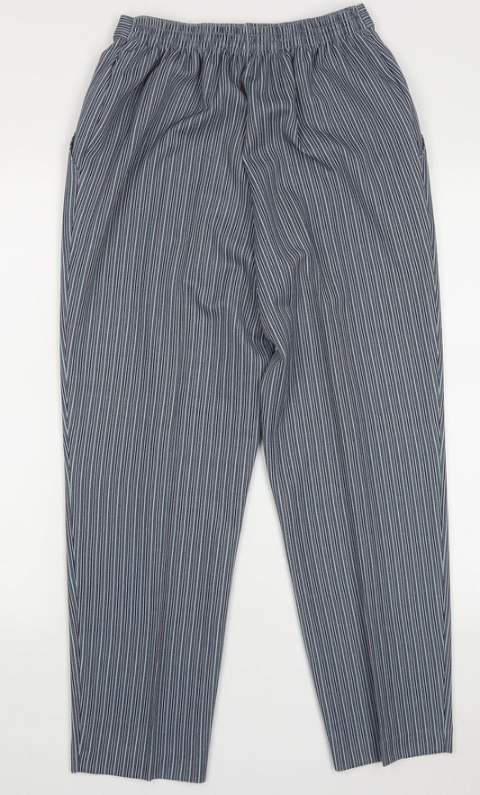 Womens UK Size 14 Marks and Spencer Regular Fit  Blue Trousers