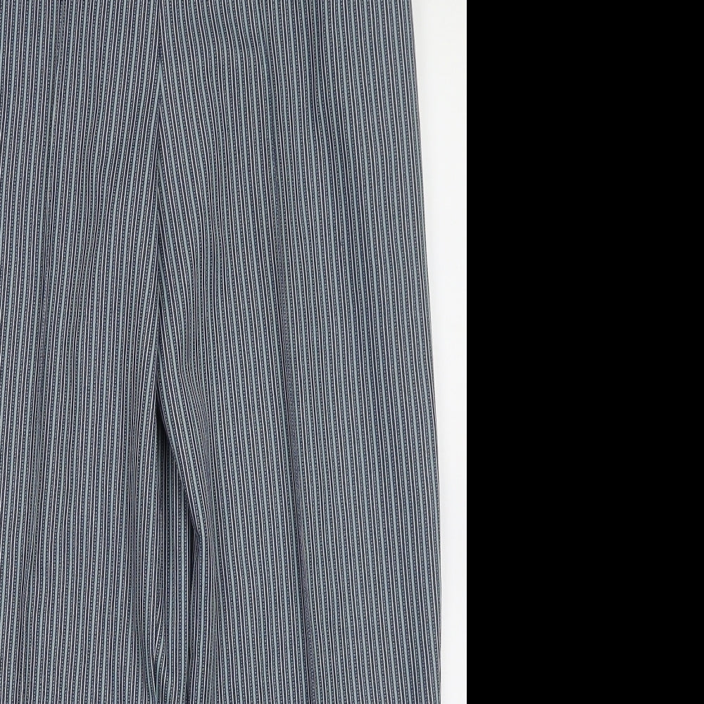 Womens UK Size 14 Marks and Spencer Regular Fit  Blue Trousers