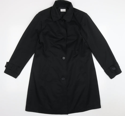 Agenda Womens Black   Jacket  Size 14  Button