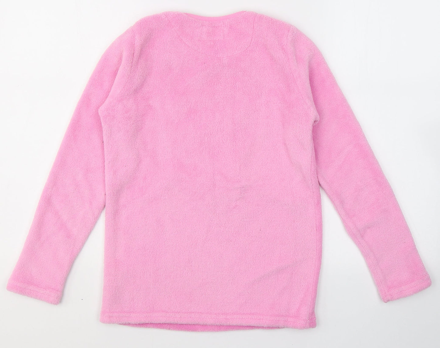 Primark Girls Pink  Polyester Top Pyjama Top Size 11-12 Years   - LLAMA PARTY
