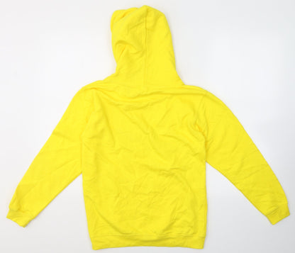 Justhoods Girls Yellow  Cotton Pullover Hoodie Size 12-13 Years   - Loser/Lover