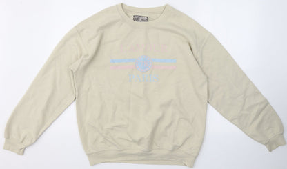 Womens UK Size S PRETTYLITTLETHING Beige Pullover Jumper