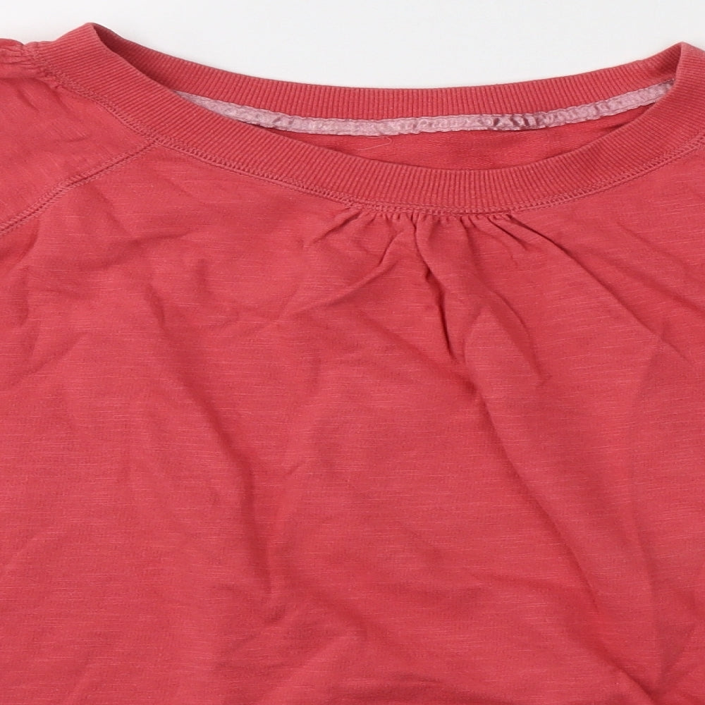 TU Womens Pink Round Neck  Cotton Pullover Jumper Size 18