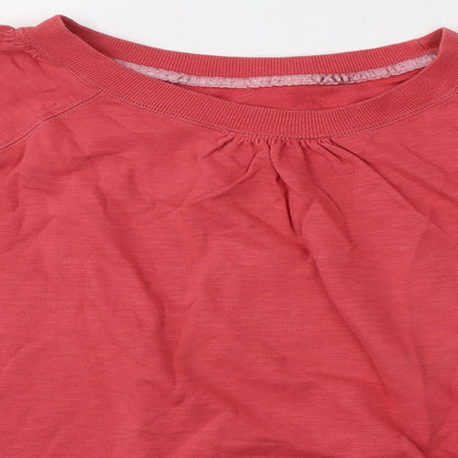 TU Womens Pink Round Neck  Cotton Pullover Jumper Size 18