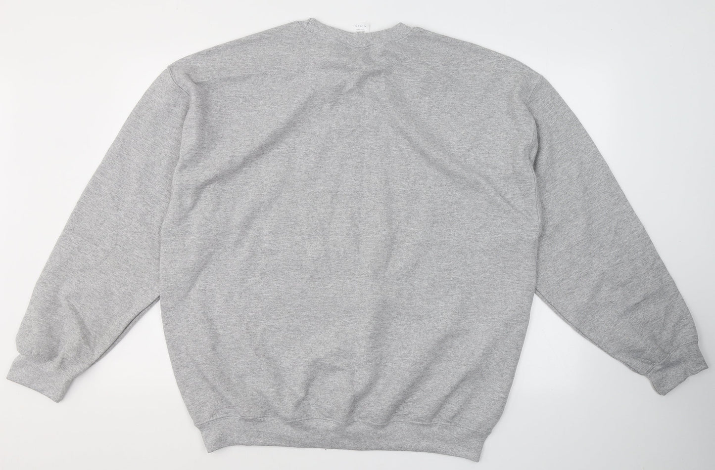 Gildan Mens Green Round Neck  Cotton Pullover Jumper Size XL