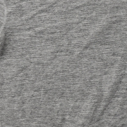 Nutmeg Mens Grey Round Neck  Cotton Pullover Jumper Size S