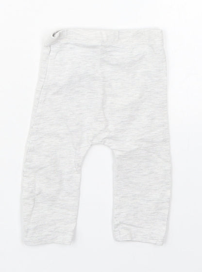 Matalan Girls Grey  Cotton Capri Leggings Size 3-6 Months