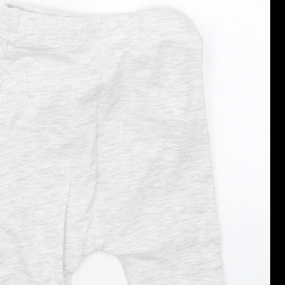 Matalan Girls Grey  Cotton Capri Leggings Size 3-6 Months