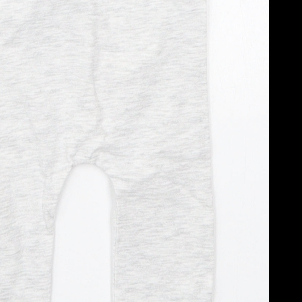 Matalan Girls Grey  Cotton Capri Leggings Size 3-6 Months