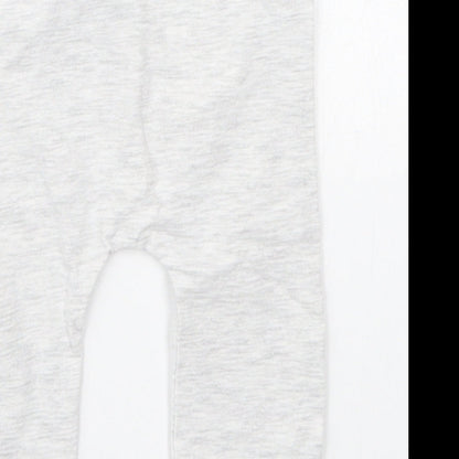 Matalan Girls Grey  Cotton Capri Leggings Size 3-6 Months