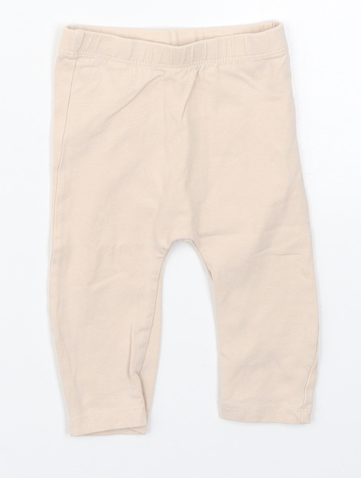 Matalan Girls Beige  Cotton Capri Leggings Size 3-6 Months