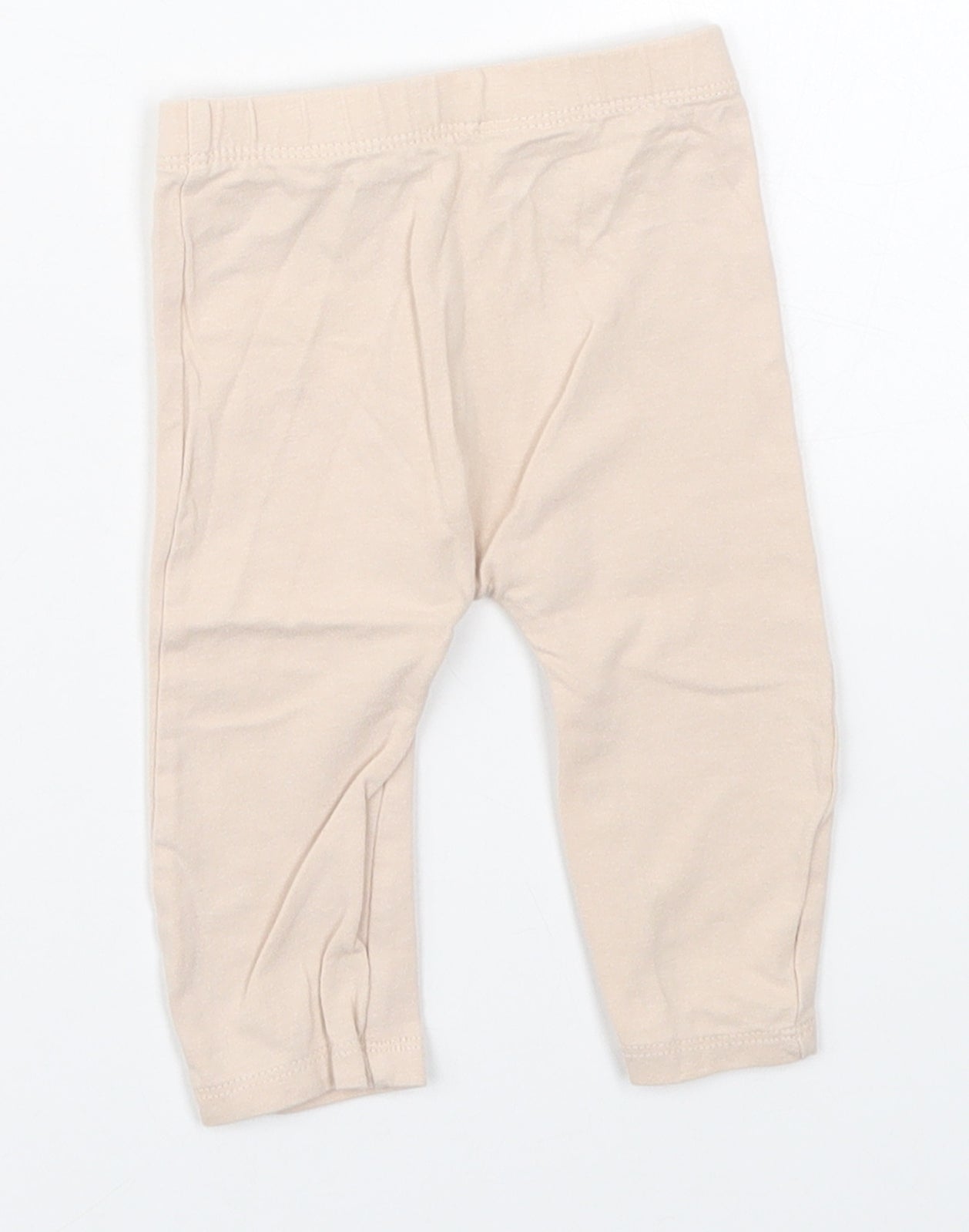 Matalan Girls Beige  Cotton Capri Leggings Size 3-6 Months