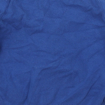 Nutmeg Girls Blue V-Neck  Cotton Cardigan Jumper Size 5-6 Years  Button