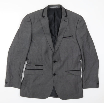 Mens UK Size 38 Red Herring Regular Grey Suit Jacket