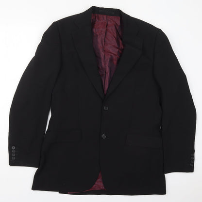Mens UK Size 40 Tom English Regular Black Suit Jacket