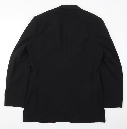 Mens UK Size 40 Tom English Regular Black Suit Jacket
