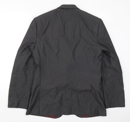 Mens UK Size 40 Red Herring Regular Grey Suit Jacket