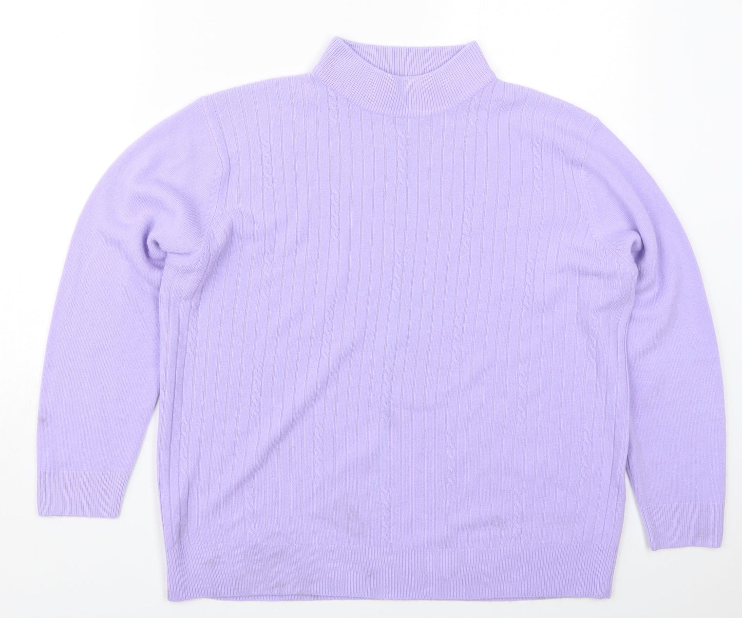 Womens UK Size L Bonmarché Purple Pullover Jumper