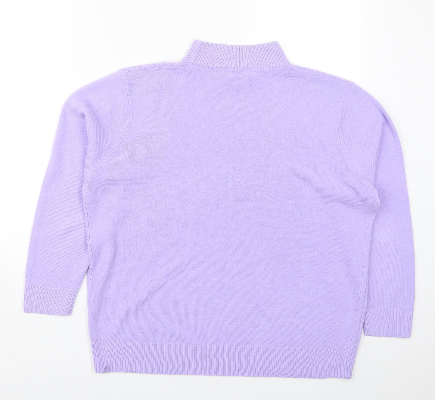 Womens UK Size L Bonmarché Purple Pullover Jumper