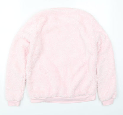 George Womens Pink Solid Polyester Top Pyjama Top Size 8   - Shine Bright