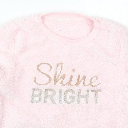 George Womens Pink Solid Polyester Top Pyjama Top Size 8   - Shine Bright