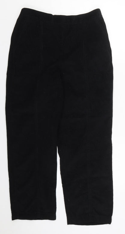 Womens UK Size 12 Isle Regular Fit  Black Trousers