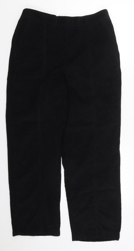Womens UK Size 12 Isle Regular Fit  Black Trousers