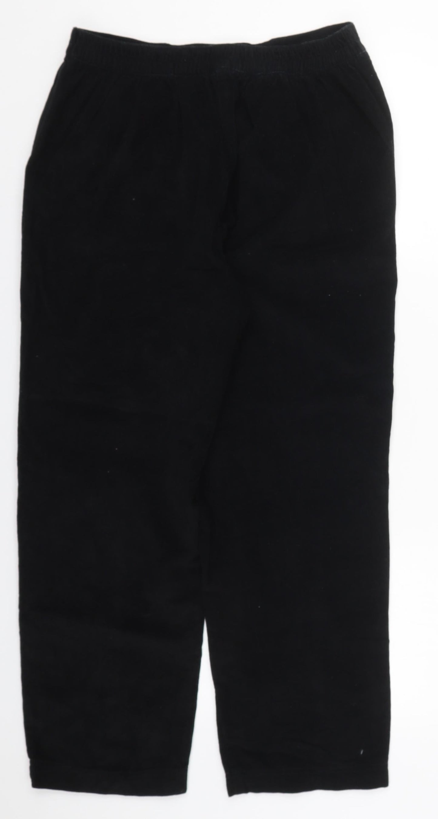Womens UK Size 12 Isle Regular Fit  Black Trousers