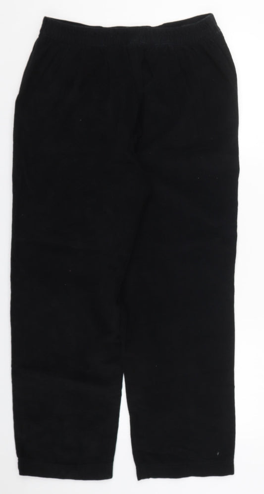 Womens UK Size 12 Isle Regular Fit  Black Trousers