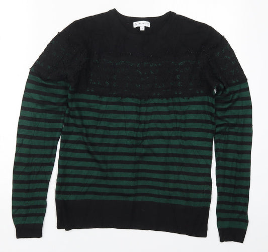 Womens UK Size 10 Warehouse Green Pullover Jumper