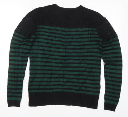 Womens UK Size 10 Warehouse Green Pullover Jumper