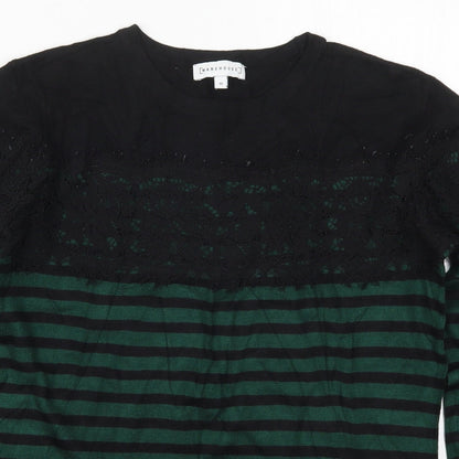 Womens UK Size 10 Warehouse Green Pullover Jumper