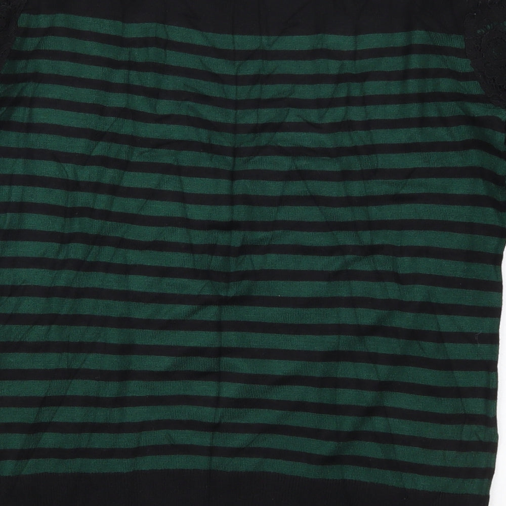 Womens UK Size 10 Warehouse Green Pullover Jumper