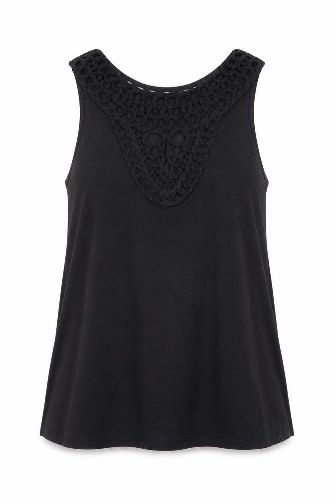 Womens UK Size M H&M Black Basic Tank