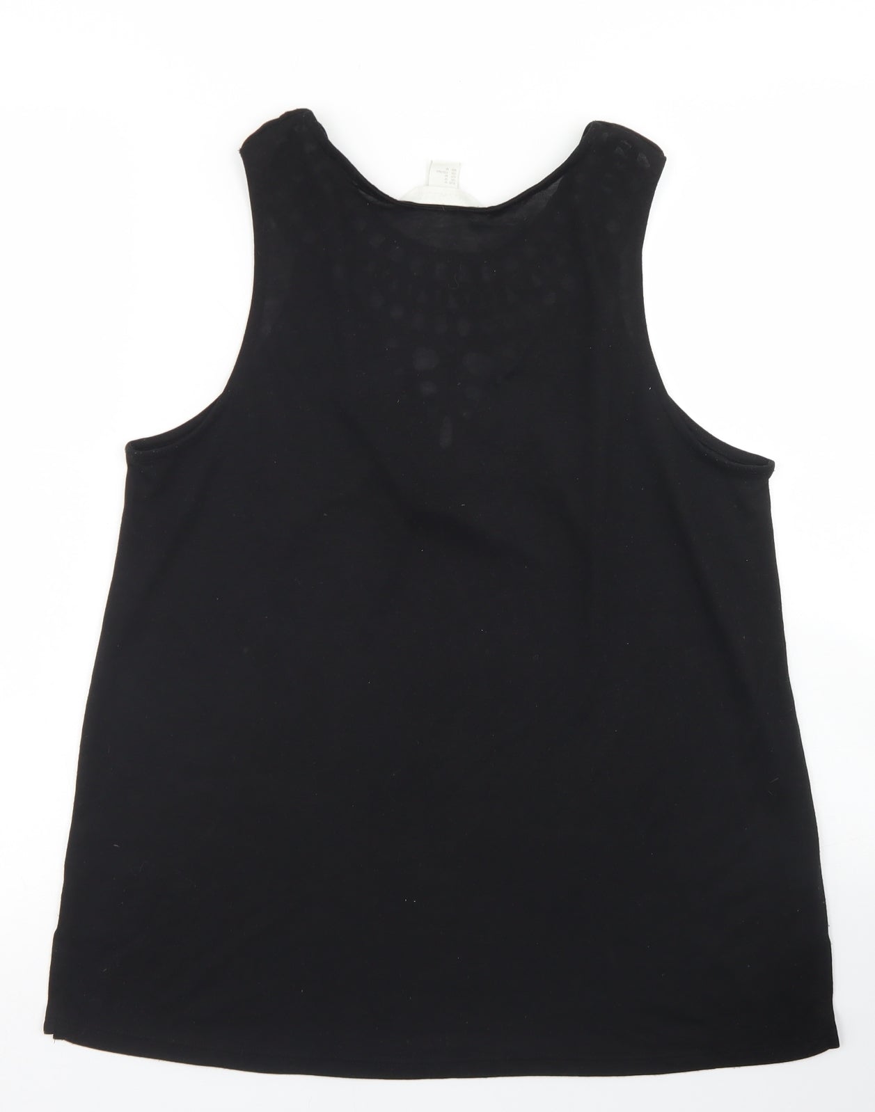 Womens UK Size M H&M Black Basic Tank