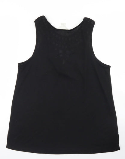 Womens UK Size M H&M Black Basic Tank