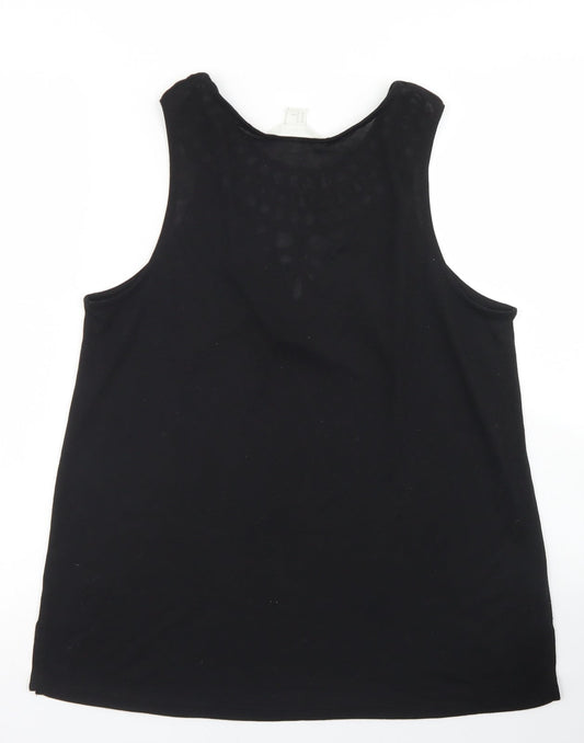 Womens UK Size M H&M Black Basic Tank