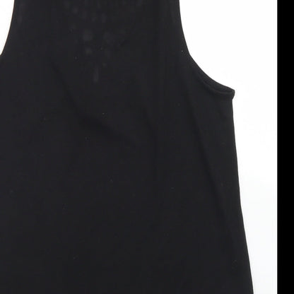 Womens UK Size M H&M Black Basic Tank