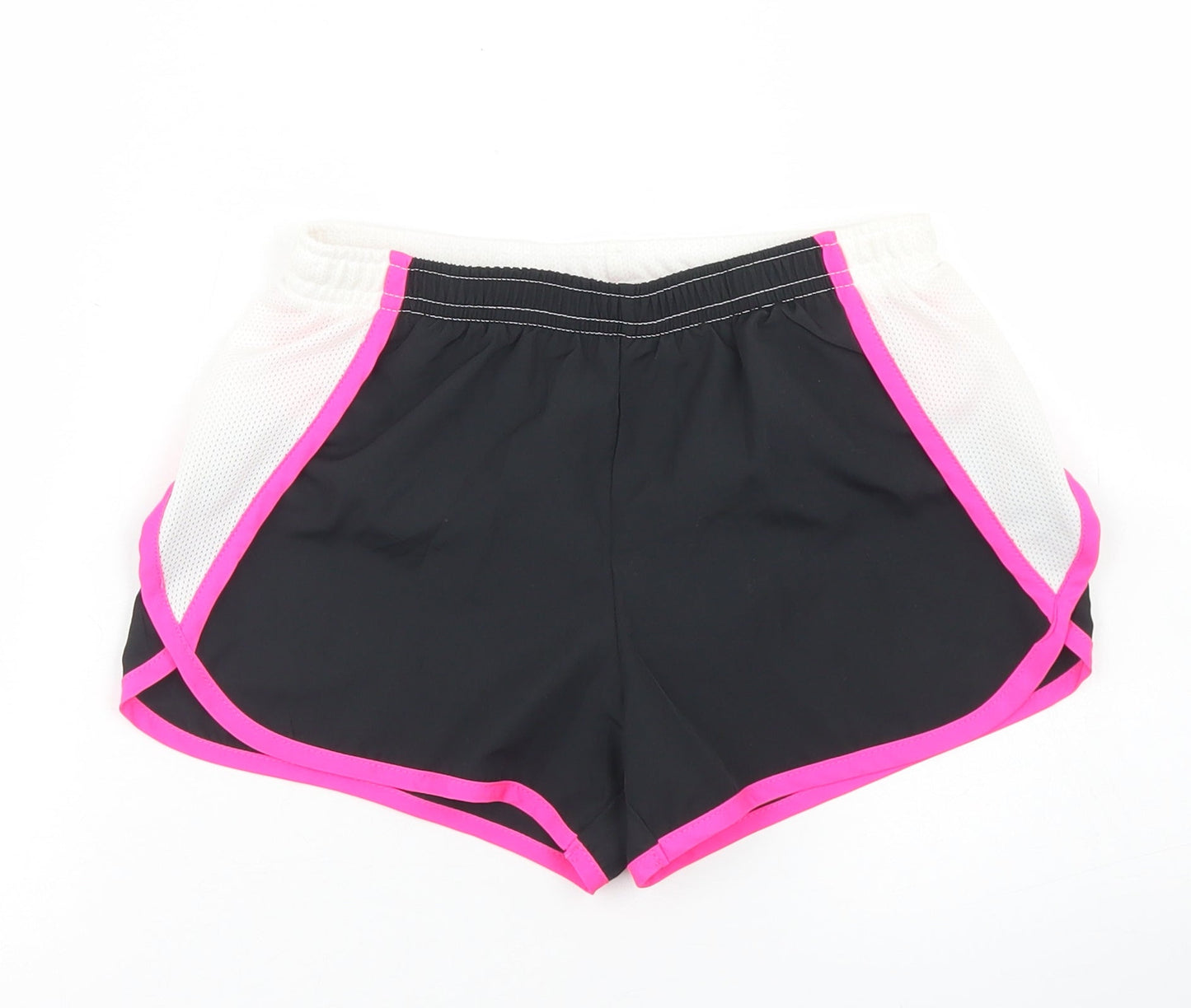 Layer 8 Womens Black Colourblock Polyester Hot Pants Shorts Size S L3 in Regular