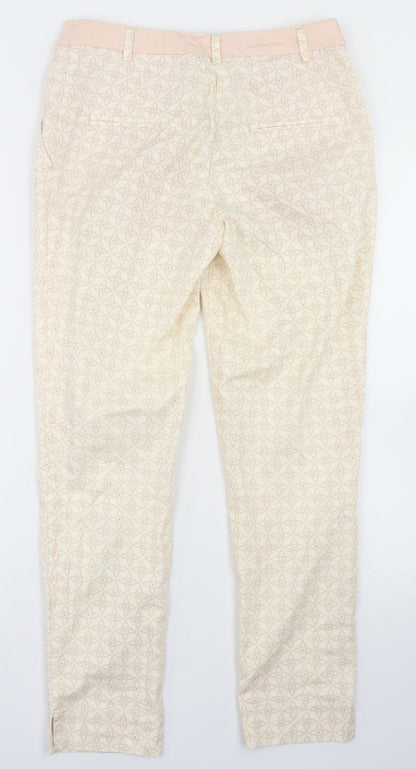 Womens UK Size 6 H&M Regular Fit Pedal Pusher Pink Trousers