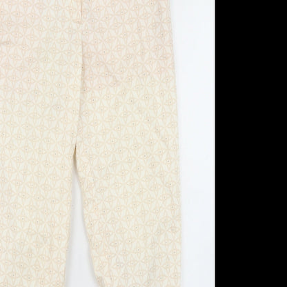 Womens UK Size 6 H&M Regular Fit Pedal Pusher Pink Trousers