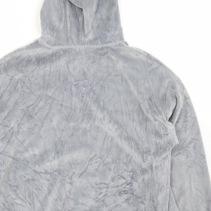 Topshop Womens Grey  Cotton Pullover Hoodie Size 8
