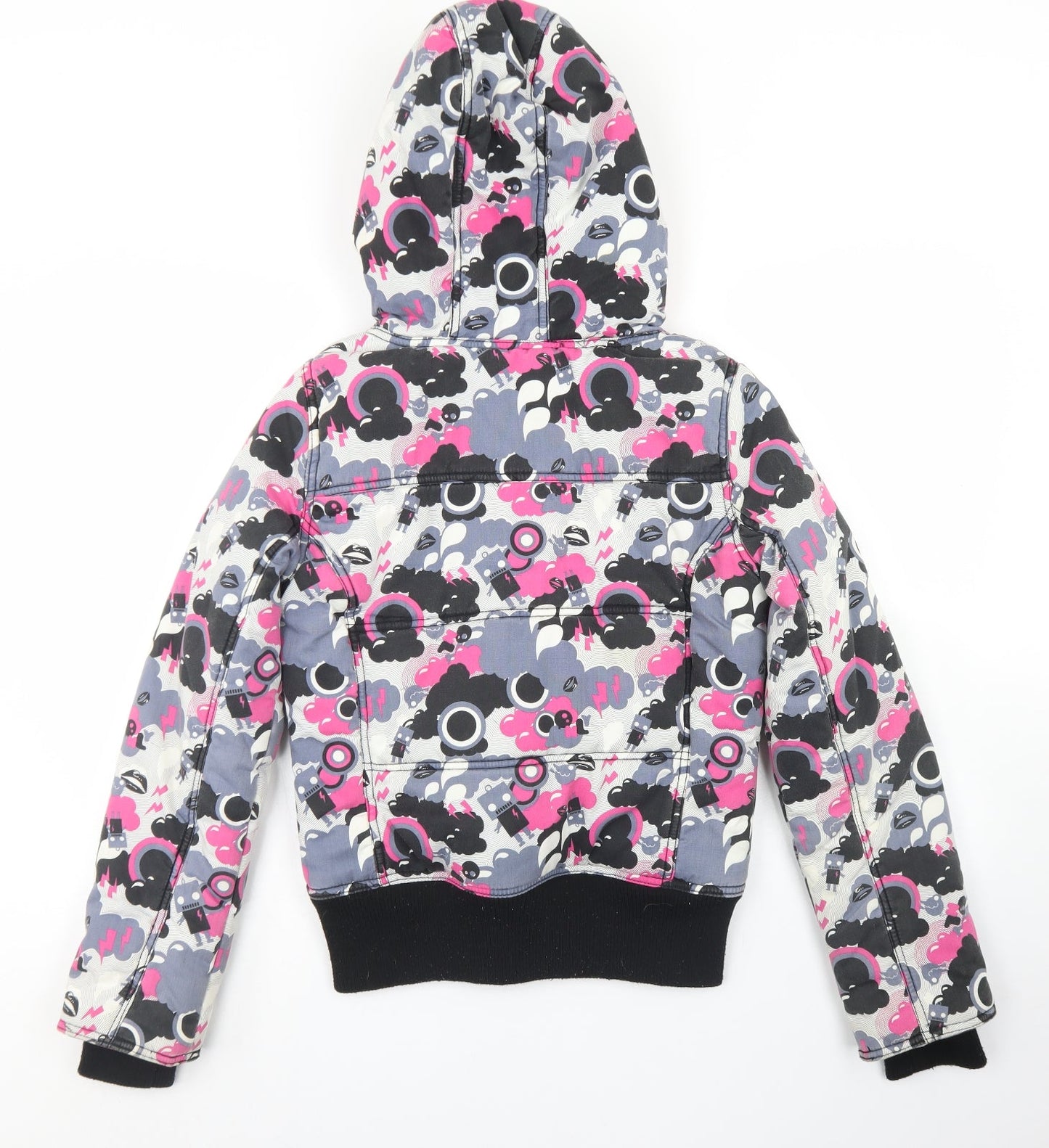 Womens UK Size S Only Pink Parka Coat