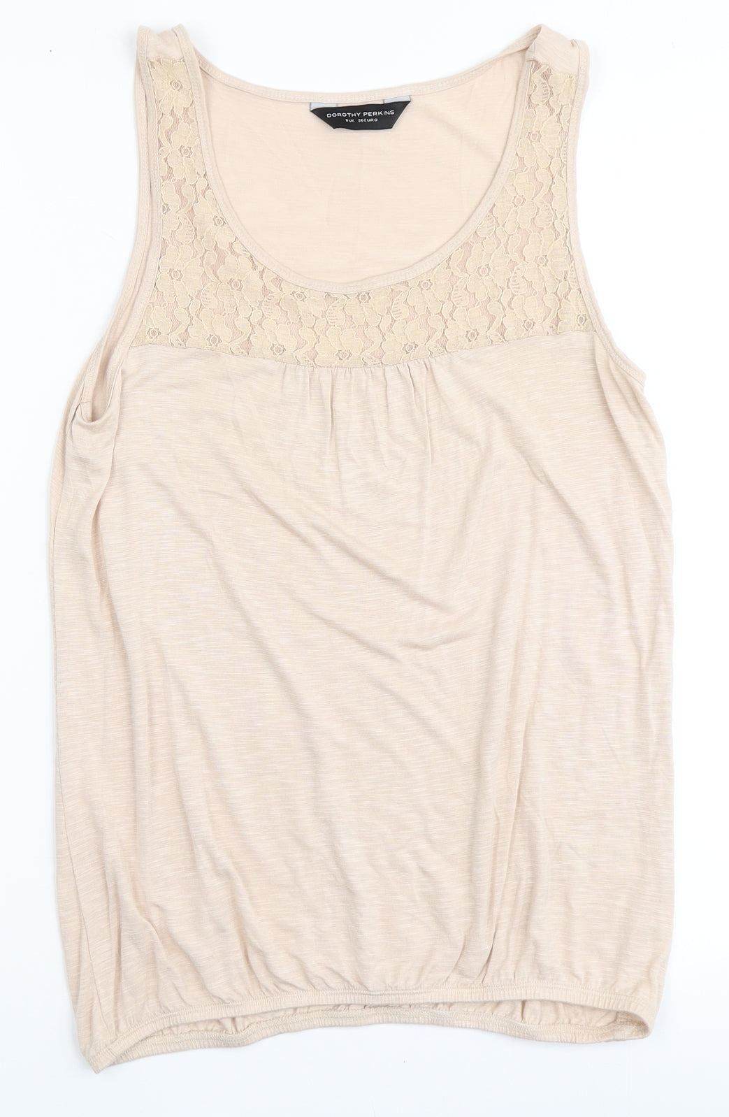 Womens UK Size 8 Dorothy Perkins Pink Basic Tank