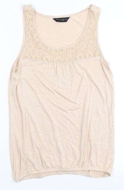 Womens UK Size 8 Dorothy Perkins Pink Basic Tank